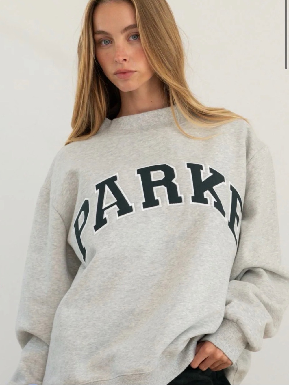 Parke Varsity Mockneck in Classic Grey & Forest Fleece Size S/M New in Bag